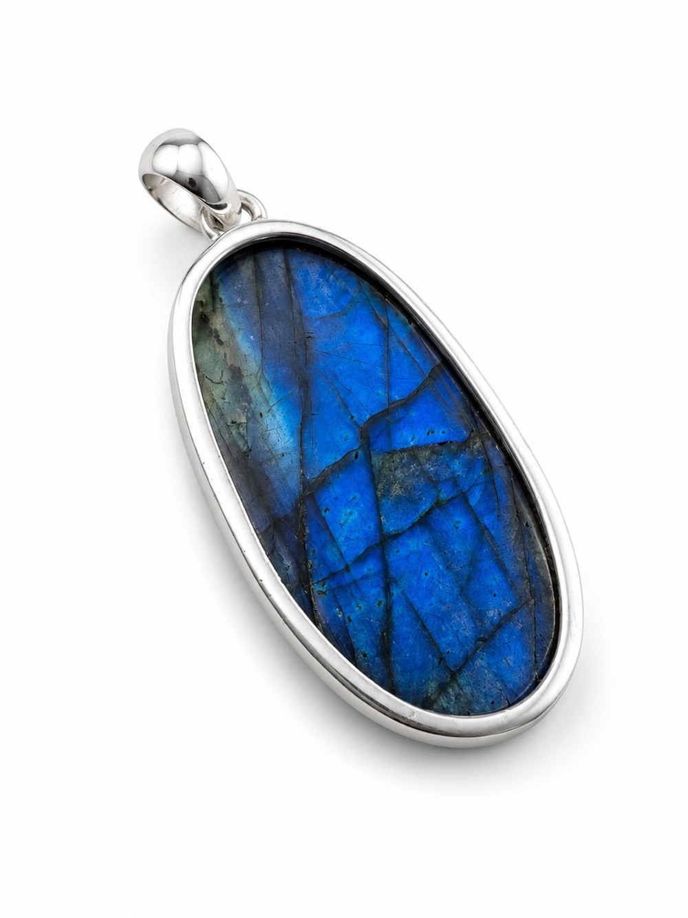 Blue Lightning Labradorite Pendant - Picture 3 of 3